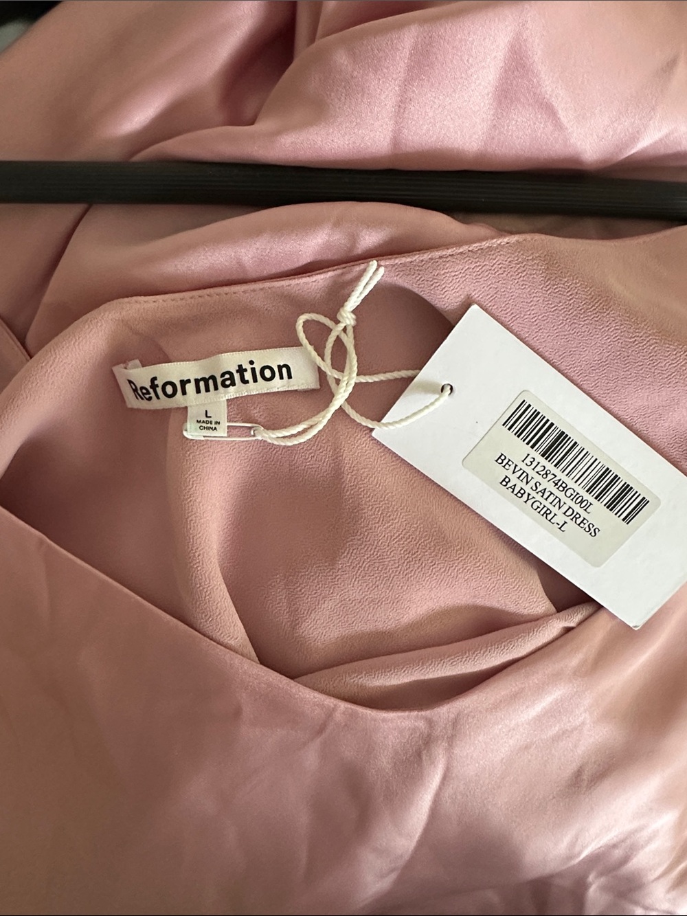 NWT Reformation Bevin Blush Pink Midi Slip Dress - Picture 2 of 8